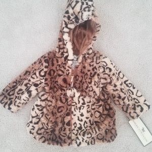 Leopard Faux Fur Jacket, 12 months